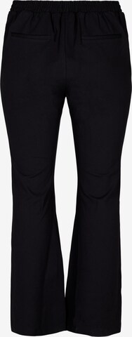 Zizzi Bootcut Hose 'MADDIE' in Schwarz