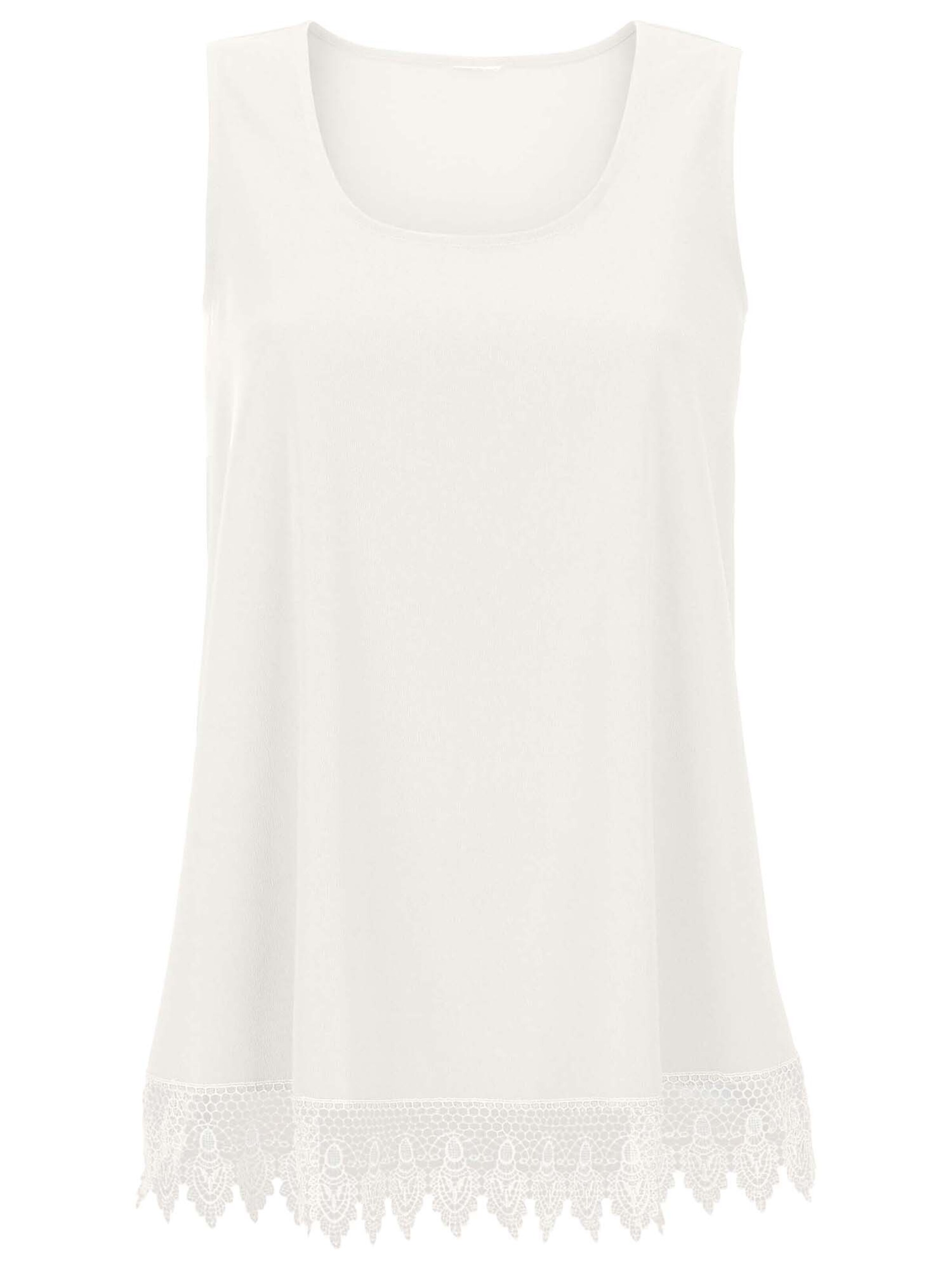 MADELEINE Blusentop in Weiß: Vorderseite