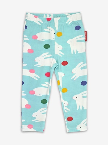 Toby Tiger Skinny Leggings in Blue: front