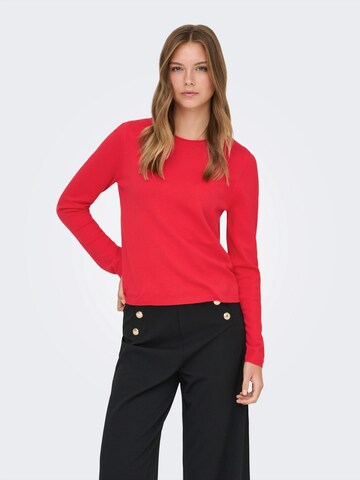 ONLY Свитер 'ONLLOYAL' в Красный: спереди