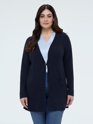 Fiorella Rubino Gebreid vest in Blauw: voorkant