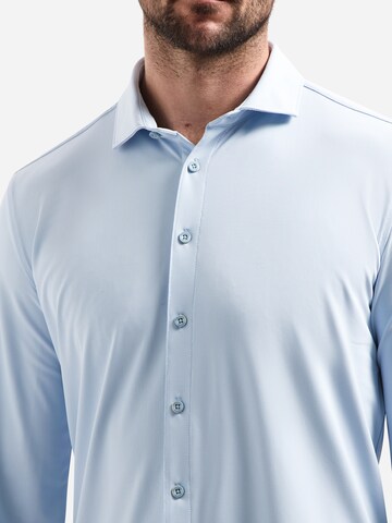 No Excess Regular fit Button Up Shirt 'Sedoc' in Blue