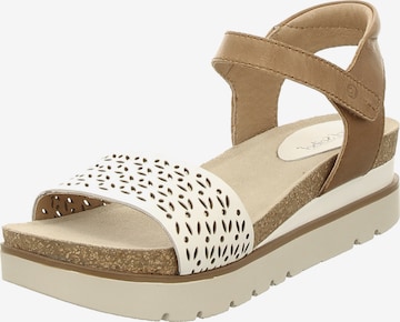 JOSEF SEIBEL Strap Sandals in White: front