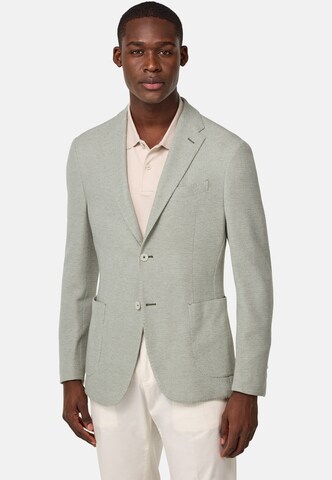 Boggi Milano Slim fit Business-colbert in Groen: voorkant