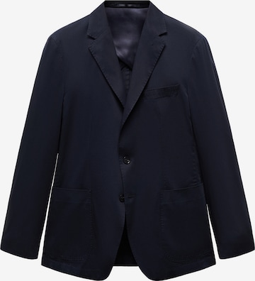 Coupe slim Veste de costume 'Capri' MANGO MAN en bleu : devant