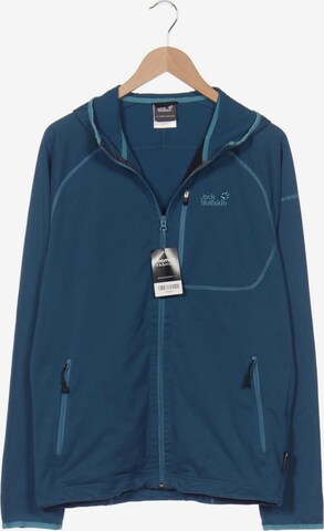 JACK WOLFSKIN Sweatshirt & Zip-Up Hoodie in L in Blue: front