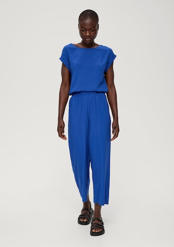 Wide Leg Pantalon s.Oliver en bleu