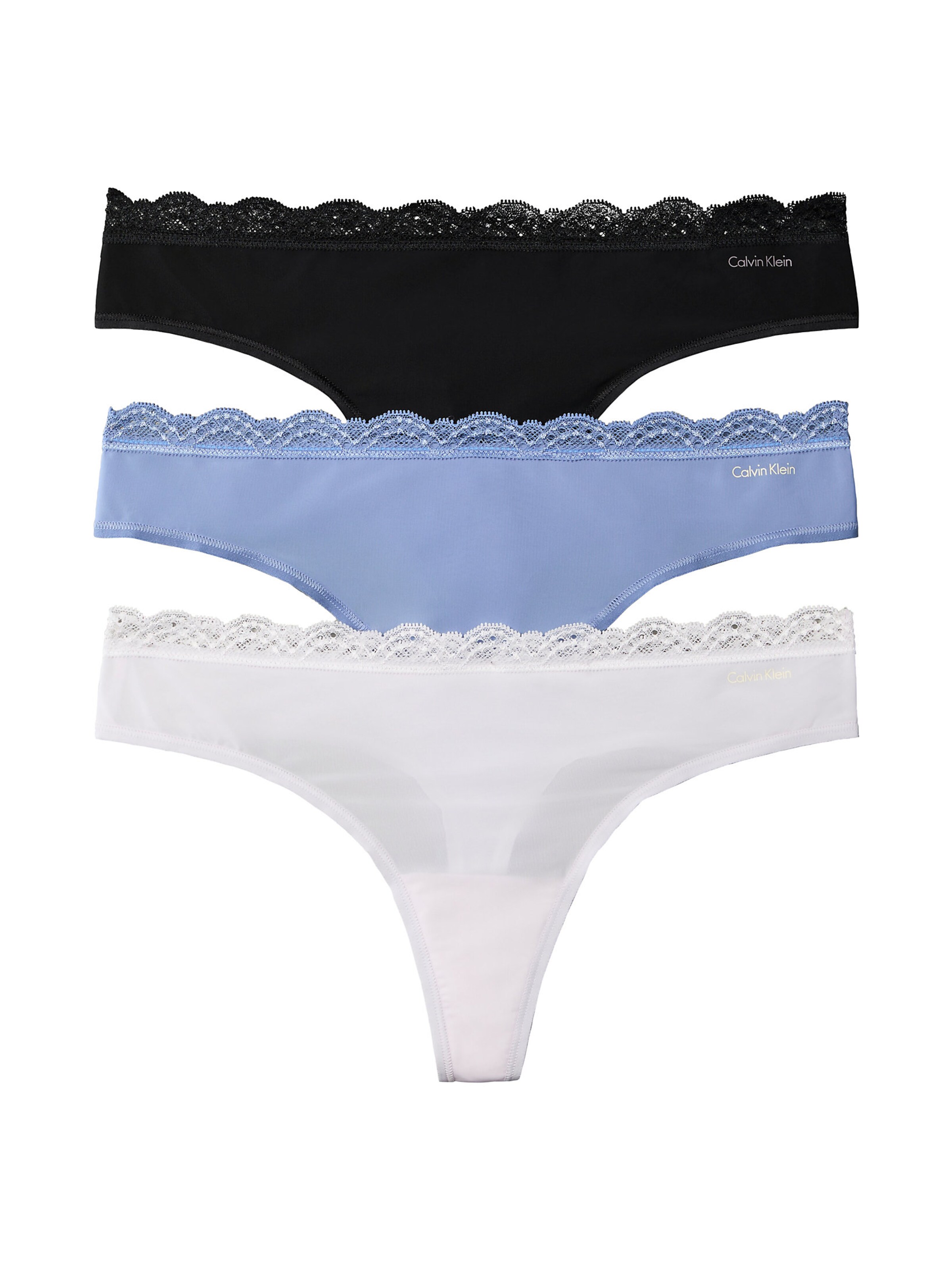 Calvin Klein Underwear String in Blue: front