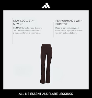 ADIDAS PERFORMANCE Расклешенный Спортивные штаны 'All Me Essentials' в Коричневый