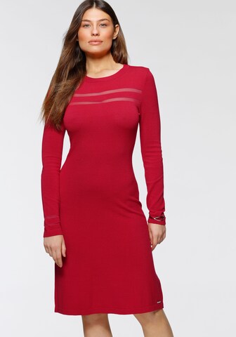 BRUNO BANANI Knitted dress in Red: front