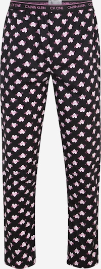 Pantaloni de pijama Calvin Klein Underwear pe roz / negru / alb, Vizualizare produs