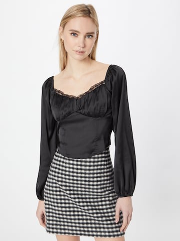 HOLLISTER Bluse in Schwarz: predná strana