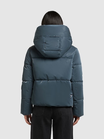 khujo Zimní bunda 'Audrey Shiny ' – modrá
