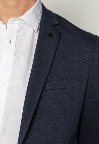 Clean Cut Copenhagen Slim Fit Sakko 'Brendon' in Blau