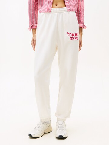Tommy Jeans Loosefit Hose in Weiß: Vorderseite