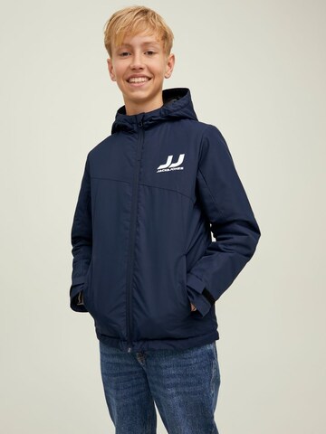 Jack & Jones Junior Winter Jacket 'Wind' in Blue: front