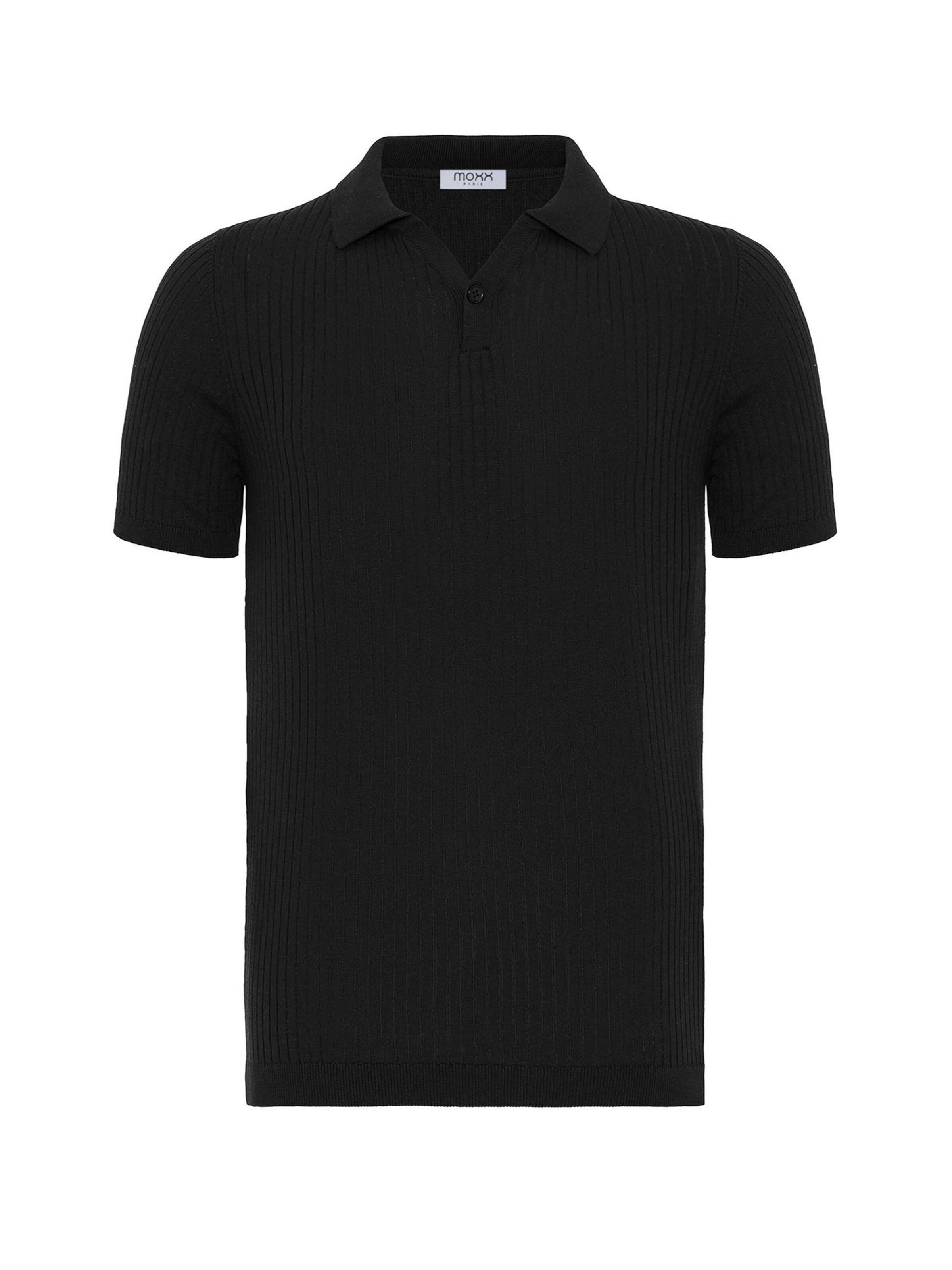 Moxx Paris Majica | črna barva: sprednja stran