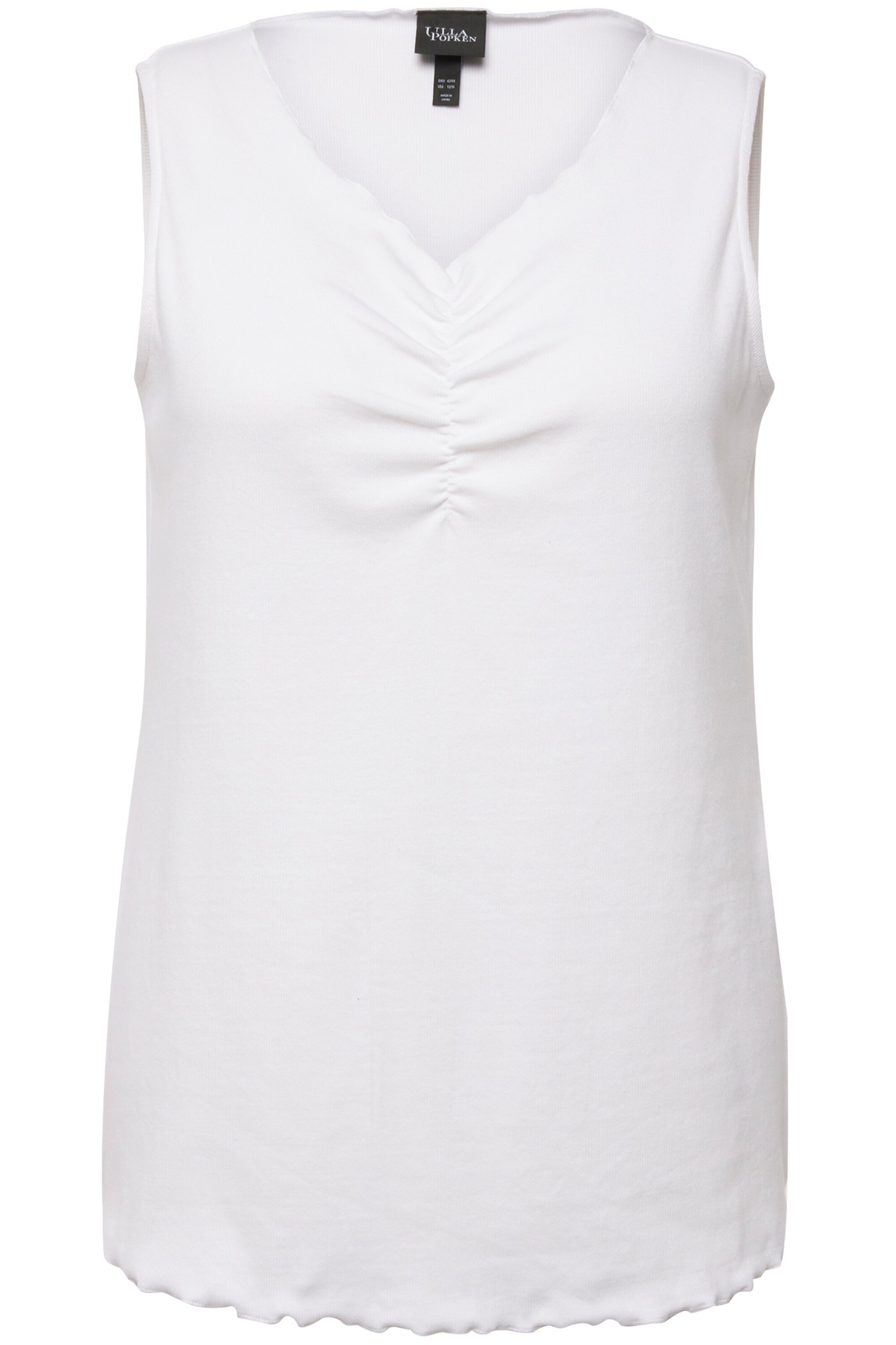 Haut Ulla Popken en blanc : devant