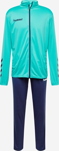 Hummel Trainingspak in Blauw: voorkant