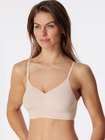 SCHIESSER Bralette Bra ' Invisible Soft Padded ' in Beige: front