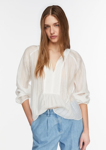 COMMA Blouse in Wit: voorkant