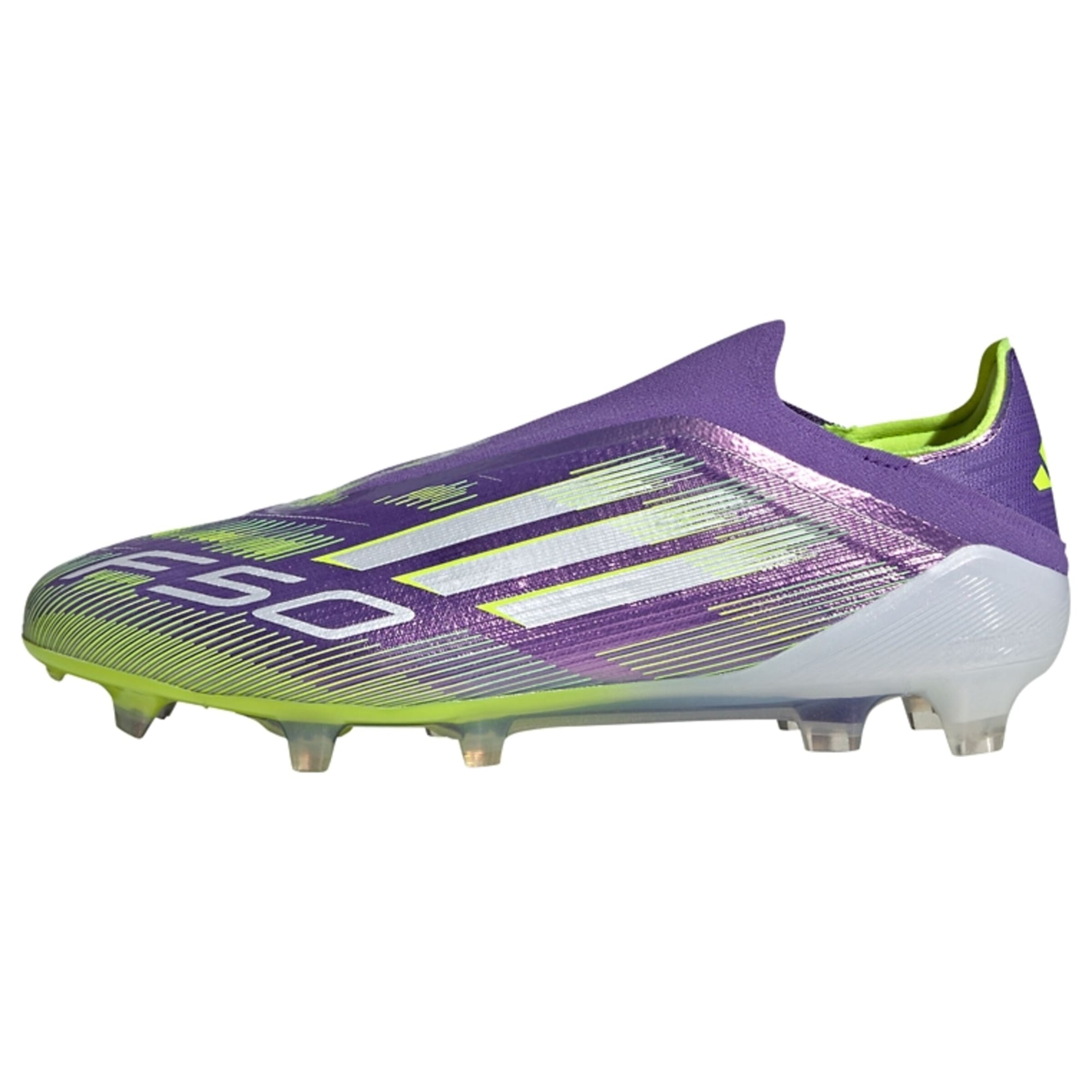 ADIDAS PERFORMANCE Soccer shoe 'F50 Elite' in Light green / Purple / White, Item view