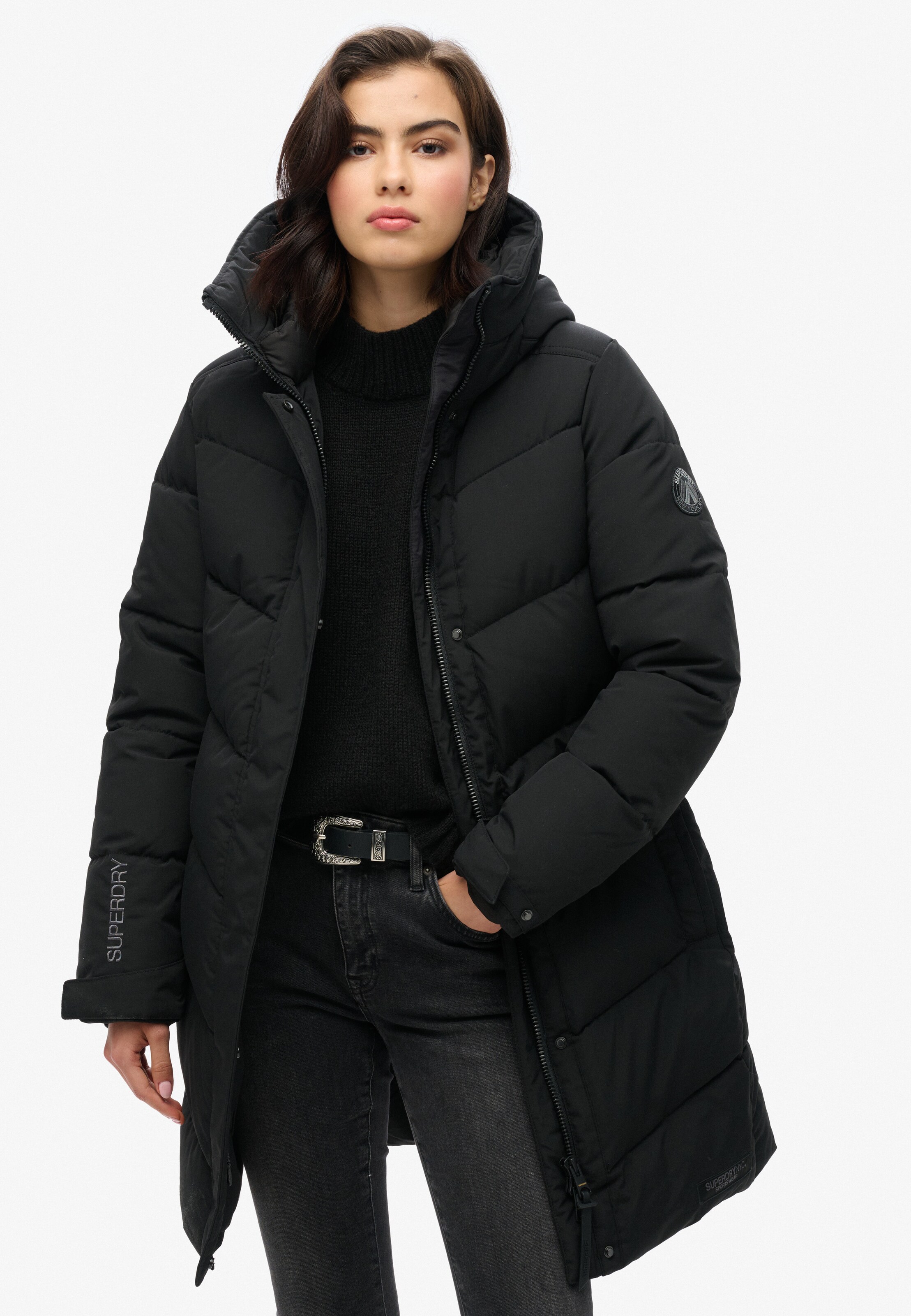 Veste d’hiver 'City Chevron' Superdry & Co en noir