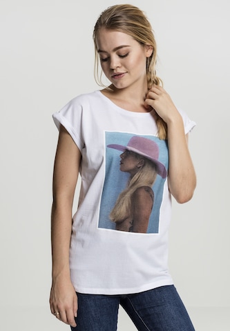 Merchcode Shirt 'Lady Gaga' in Wit: voorkant