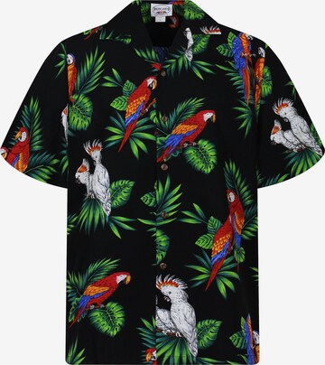 Pacific Legend Button Up Shirt 'Kakadu' in Black: front