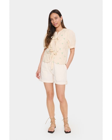 SAINT TROPEZ Bodywarmer 'EvittaSZ ' in Beige