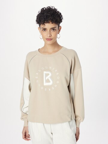 Sweat-shirt 'CHLOE' BOGNER en beige : devant