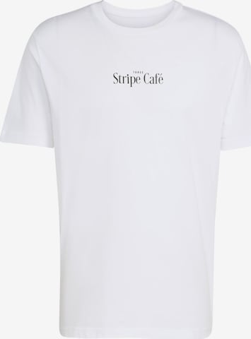 ADIDAS SPORTSWEAR Toiminnallinen paita 'DONUT BOX' värissä valkoinen: etupuoli