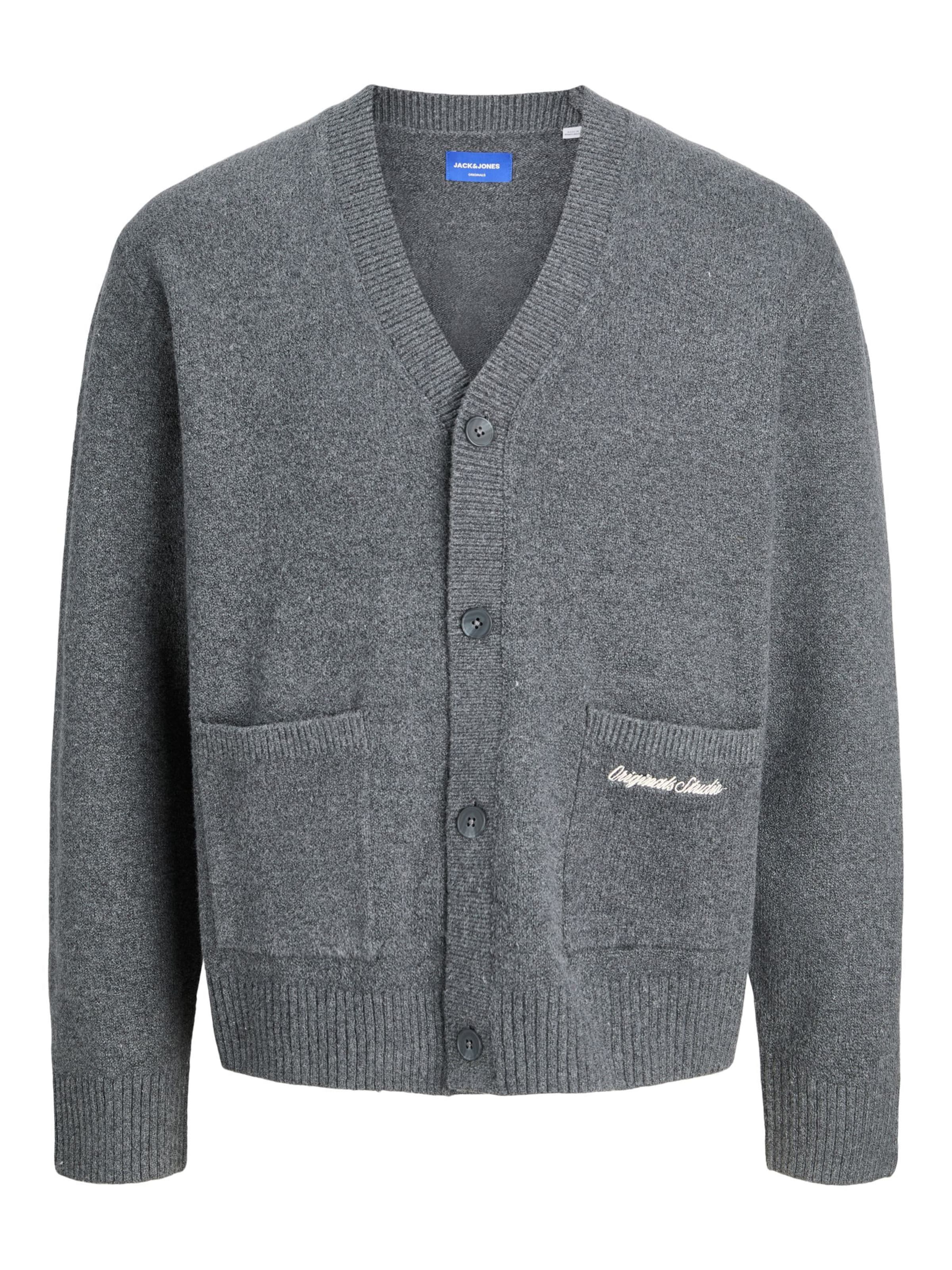 Jack & Jones Junior Cardigan i grå: forside