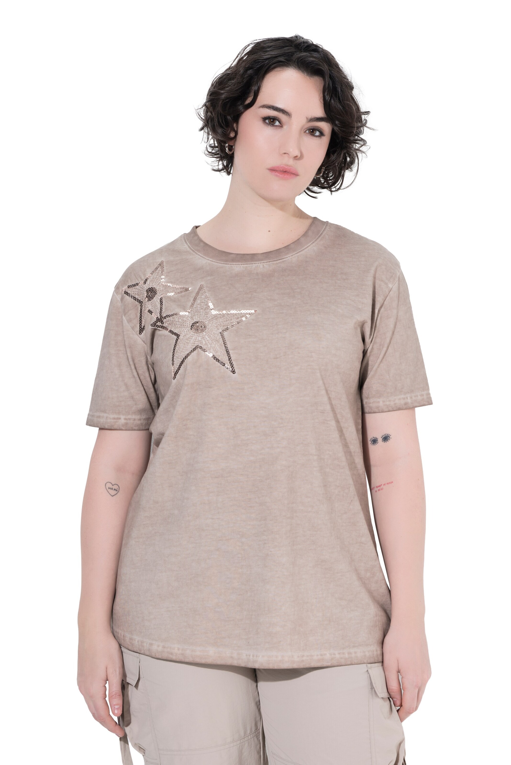 Ulla Popken Shirt in Beige: front
