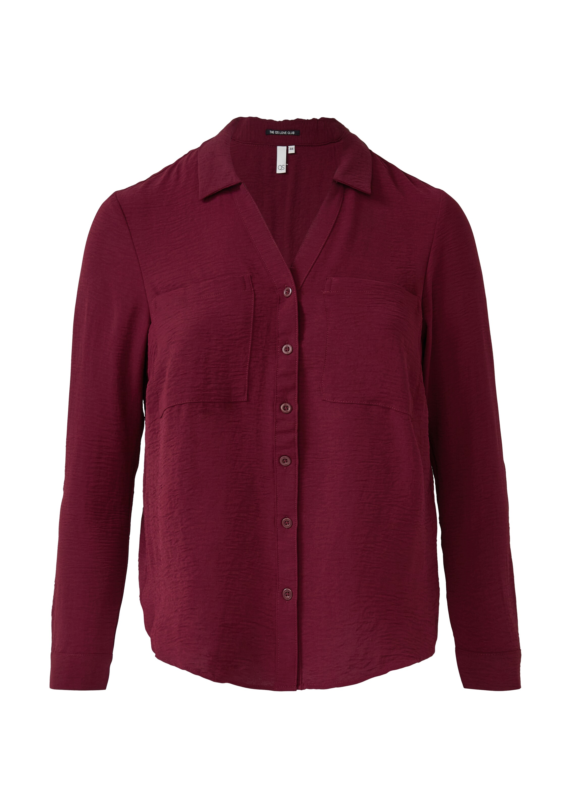 QS Blouse in Rood: voorkant