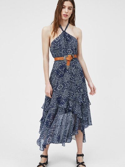 Pepe Jeans Letní šaty 'RAMONA' - námořnická modř / bílá, Model/ka
