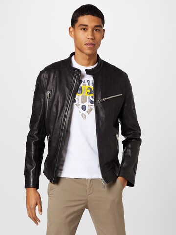 Dondup Between-season jacket in Black: front