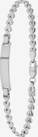 Lucardi Bracelet 'Minimalistisch' in Silver: front