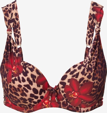 LingaDore - Clásico Top de bikini en beige: frente