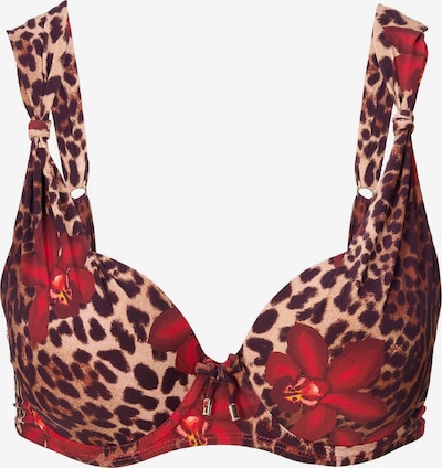 LingaDore Bikinitoppi värissä beige / suklaa / punainen, Tuotenäkymä