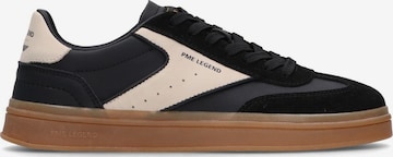 Baskets basses 'Hauler sneaker in leather and suede' PME Legend en noir : devant