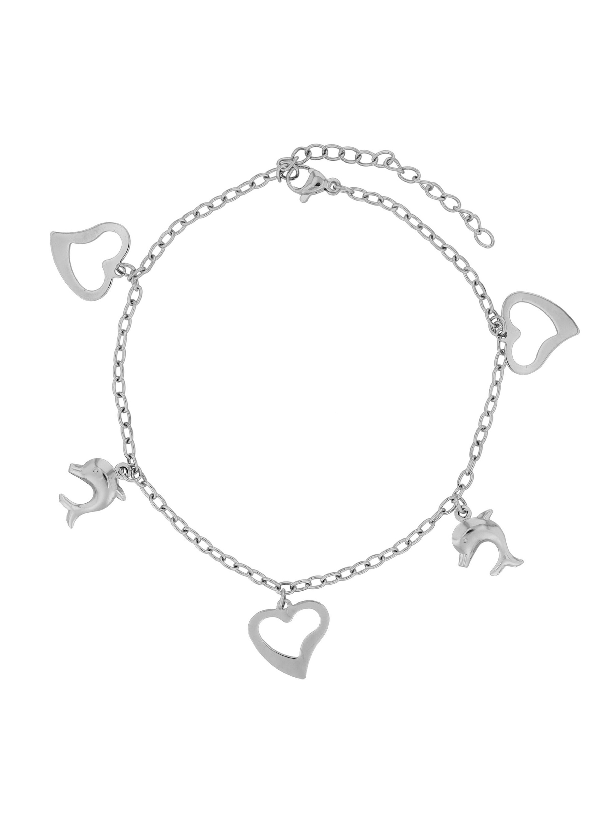 Akzent Fußschmuck 'Joliette, langlebig'‌‌‌‌‌‌‌‌‌ in Silber: Vorderseite
