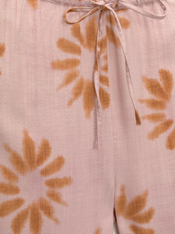 Wide Leg Pantalon Pull&Bear en rose