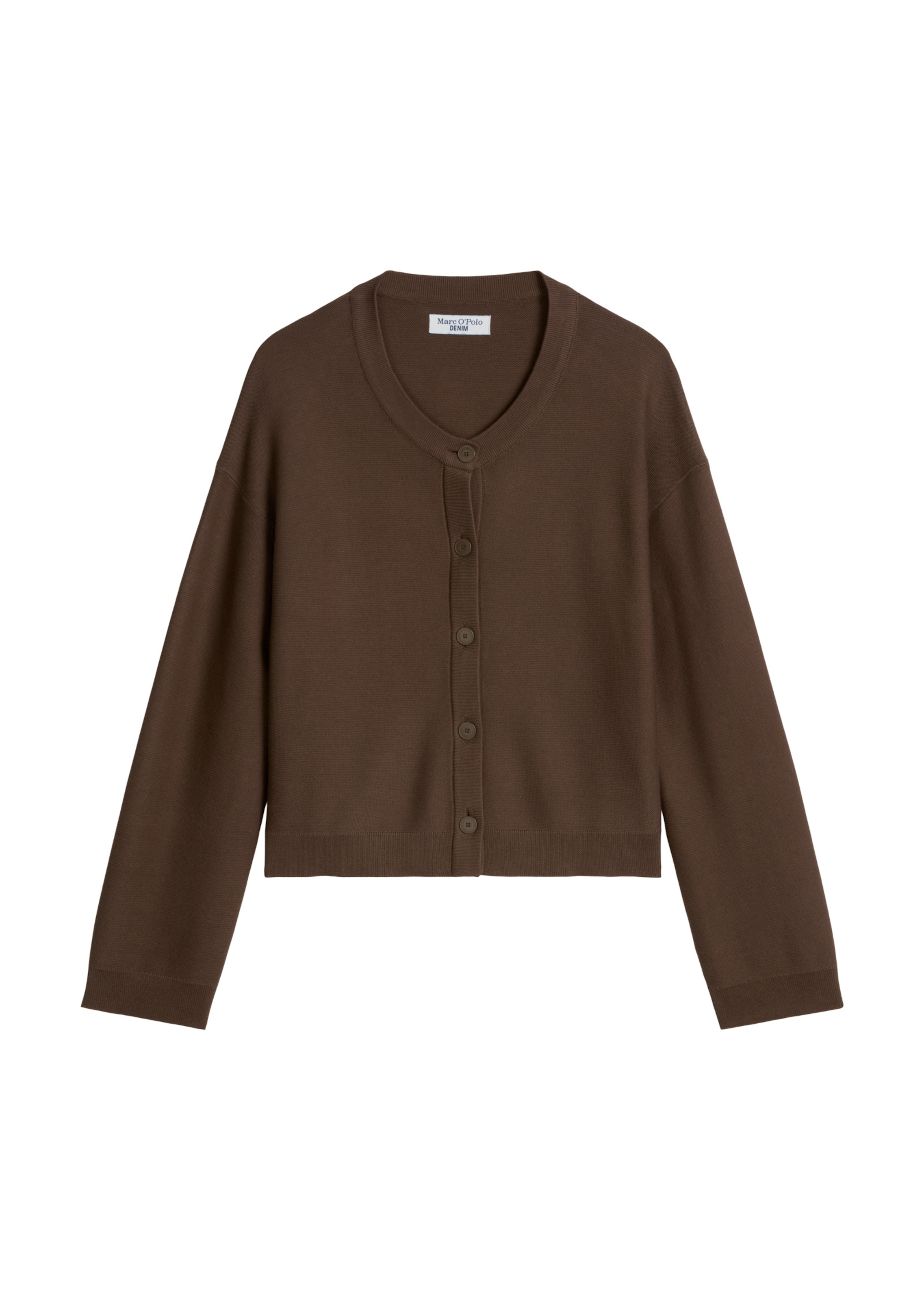 Marc O'Polo DENIM Knit cardigan in Brown: front