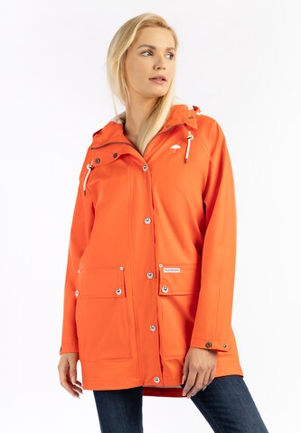 Cappotto funzionale di Schmuddelwedda in arancione: frontale