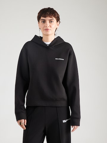 Sweat-shirt Karl Lagerfeld en noir : devant