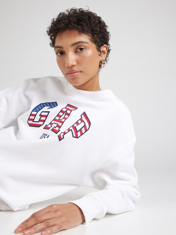 GAP Sweatshirt 'HERITAGE' in Wit