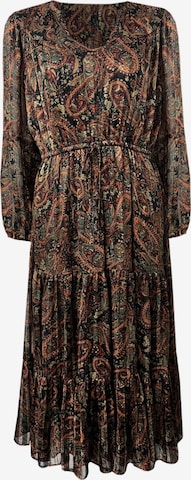 Apricot Kleid in Schwarz: Vorderseite