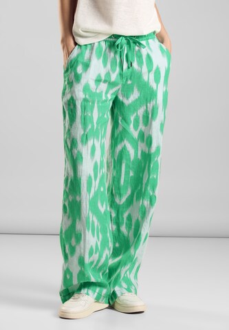 STREET ONE Wide leg Pants in Green