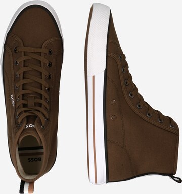 BOSS Black High-top trainers 'Aiden' in Brown